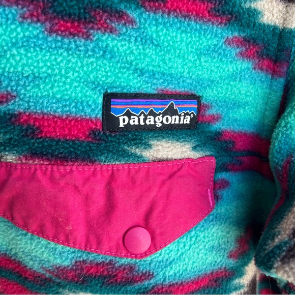 Patagonia Synchilla Aztec Multicolor Pullover Snap T Fleece - Picture 9 of 9
